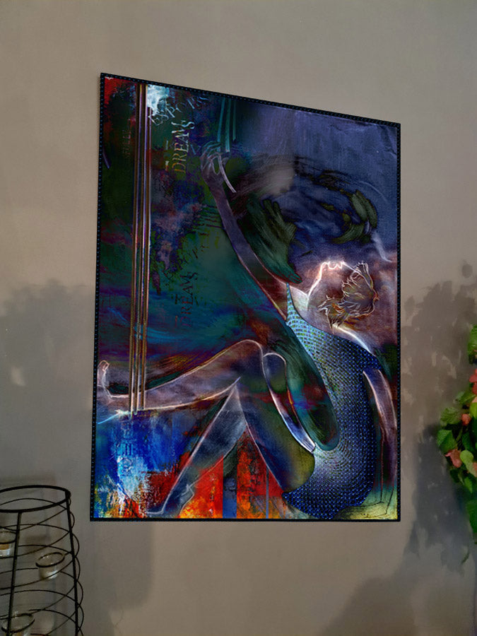 Interdits – Série Les Boîtes 8/10, art digital sur aluminium 120x90cm | Kellestom