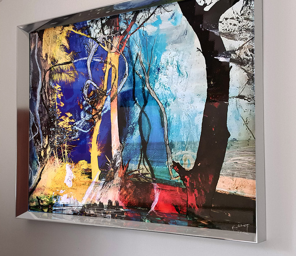 art digital sur alu Magic lake de Kellestom