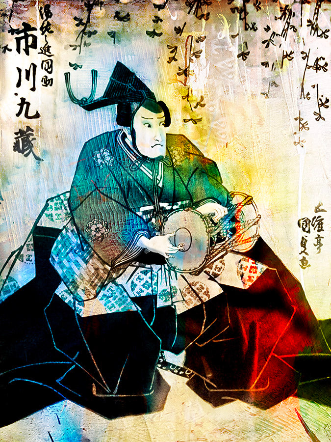 Au rythme du tsuzumi, estampe  | Kellestom
