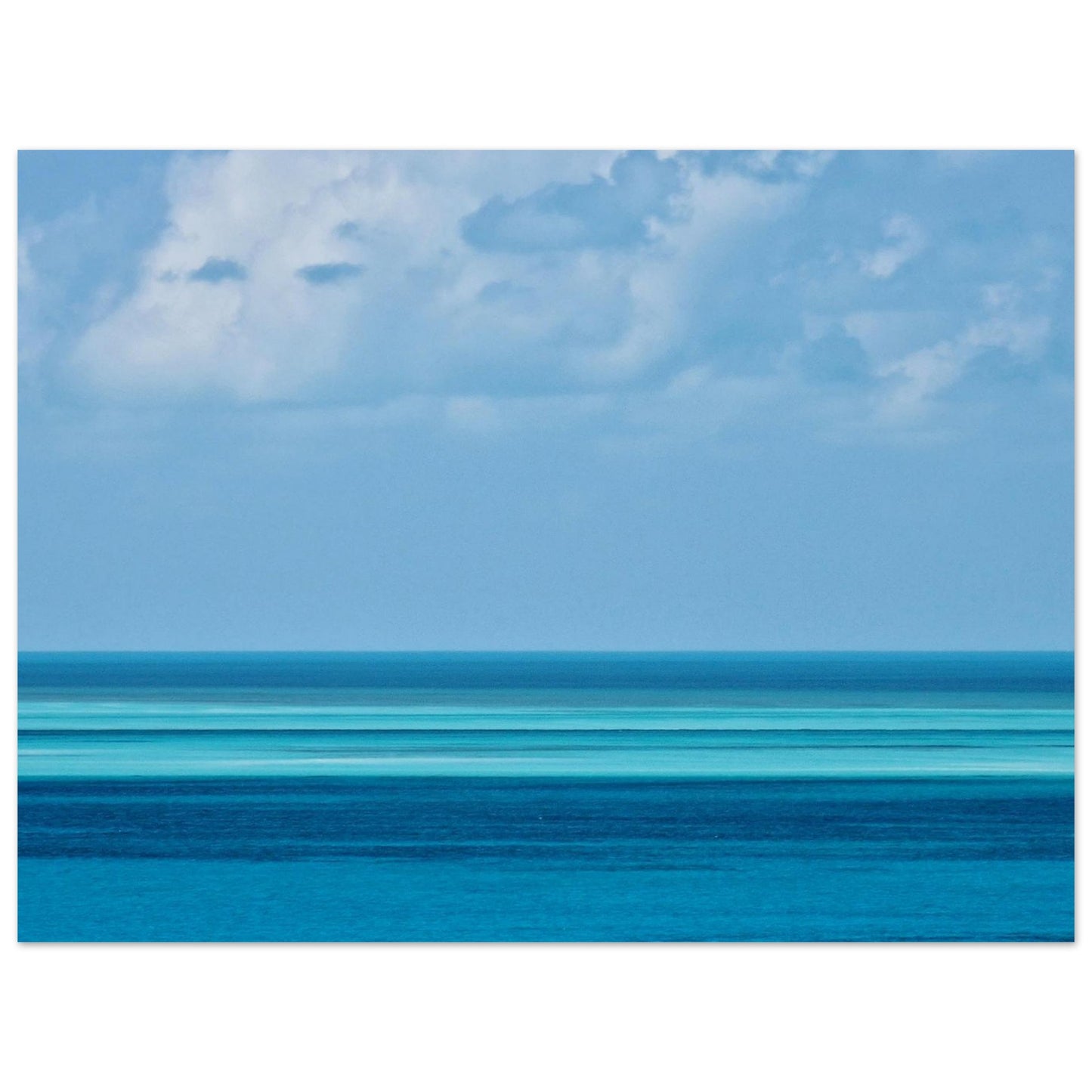 Bahamas-Photo Dégradé de turquoise à bleu intense Photo d'art de Kellestom