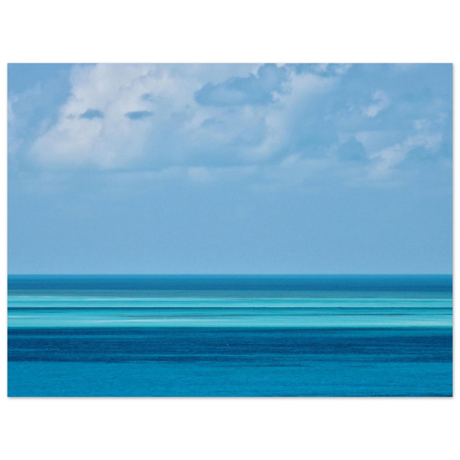 Bahamas-Photo Dégradé de turquoise à bleu intense Photo d'art de Kellestom