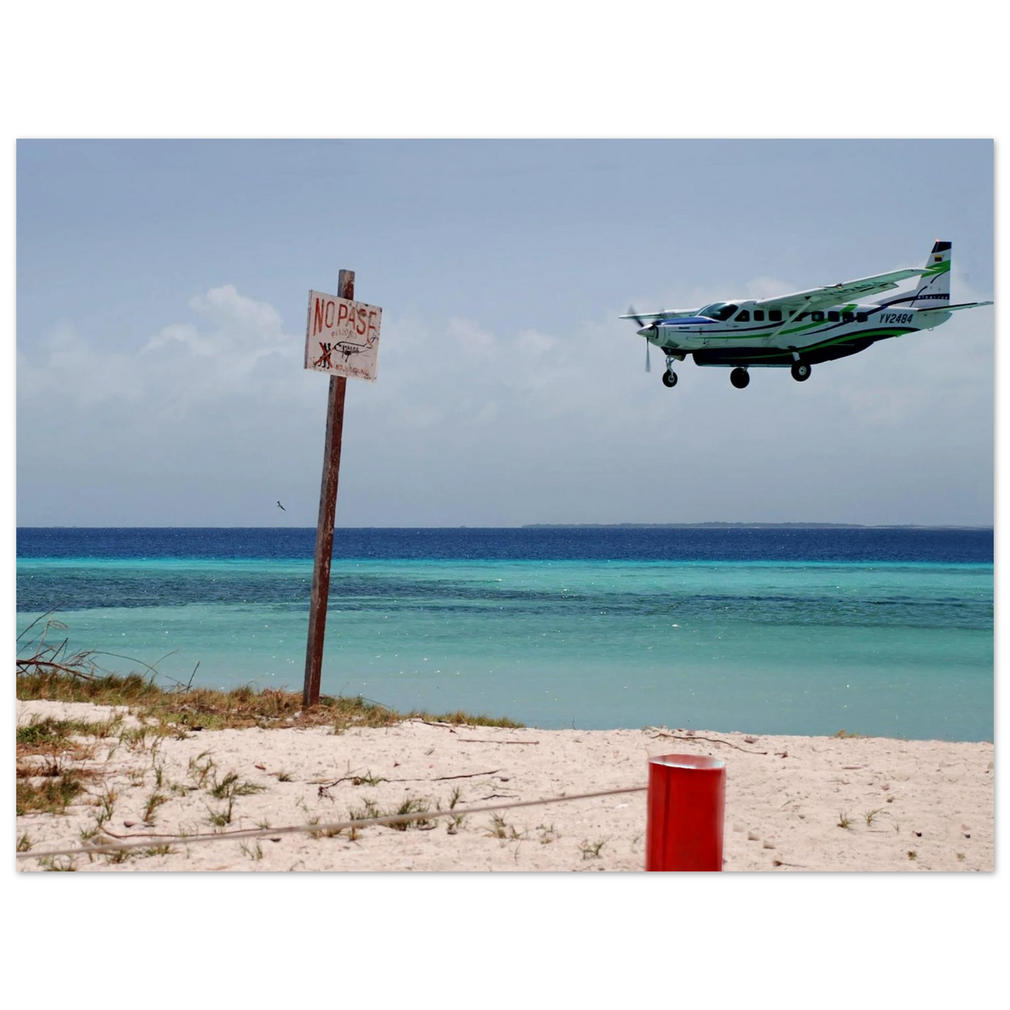 Los Roques au Vénézuela : l'aéroport.