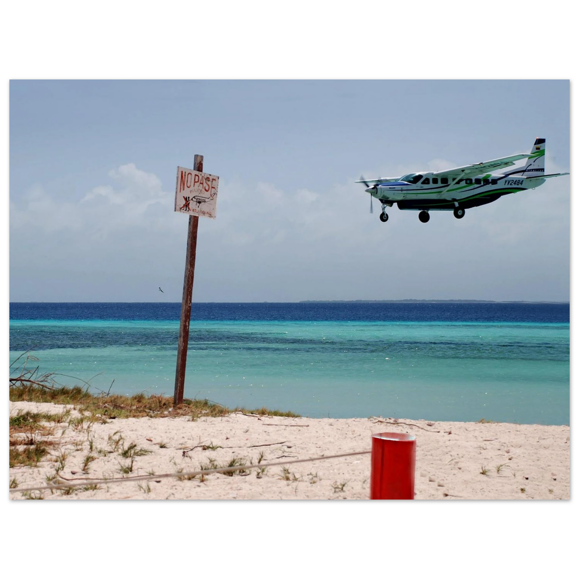 Los Roques au Vénézuela : l'aéroport.