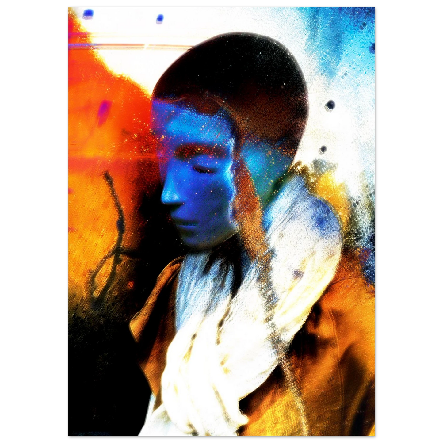 Art numérique Méditative Edition limitée sur aluminium