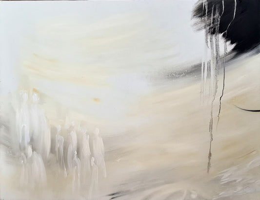 peinture-abstraite peinture à l'huile-116x89cm