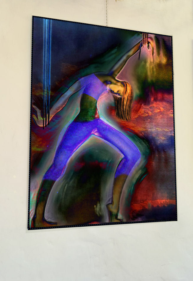 art digital 120x90cm Femme liberté volée