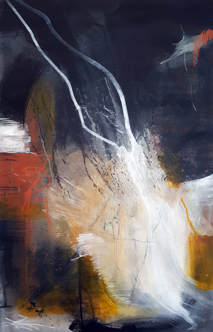 peinture abstraite  116x73cm par kellestom