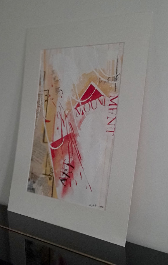 Words Said – Acrylic paint on strong paper 34x49cm | Kellestom