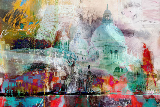 art digital  50x70cm ville de Venise